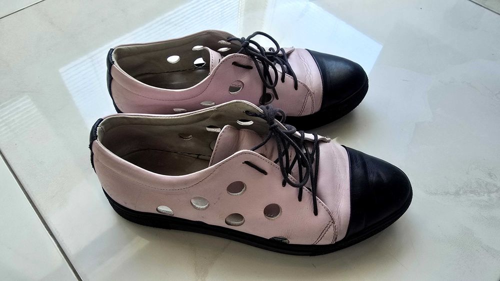 Обувки Bianci розови на цвят