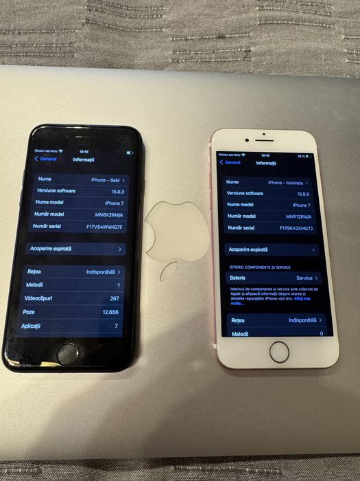 Vand 2buc Iphone 7 32Gb ( negru si rose)