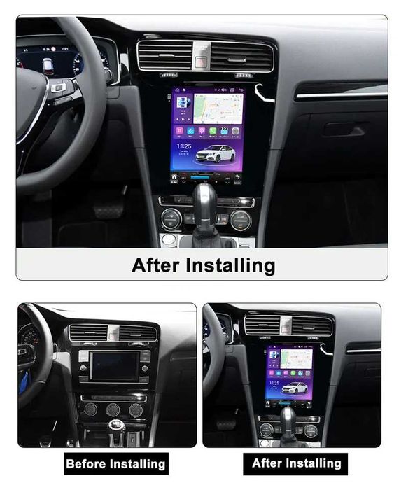 Navigatie Android TESLA VW Golf 7 1/6 Gb Ram Waze Carplay + CAMERA