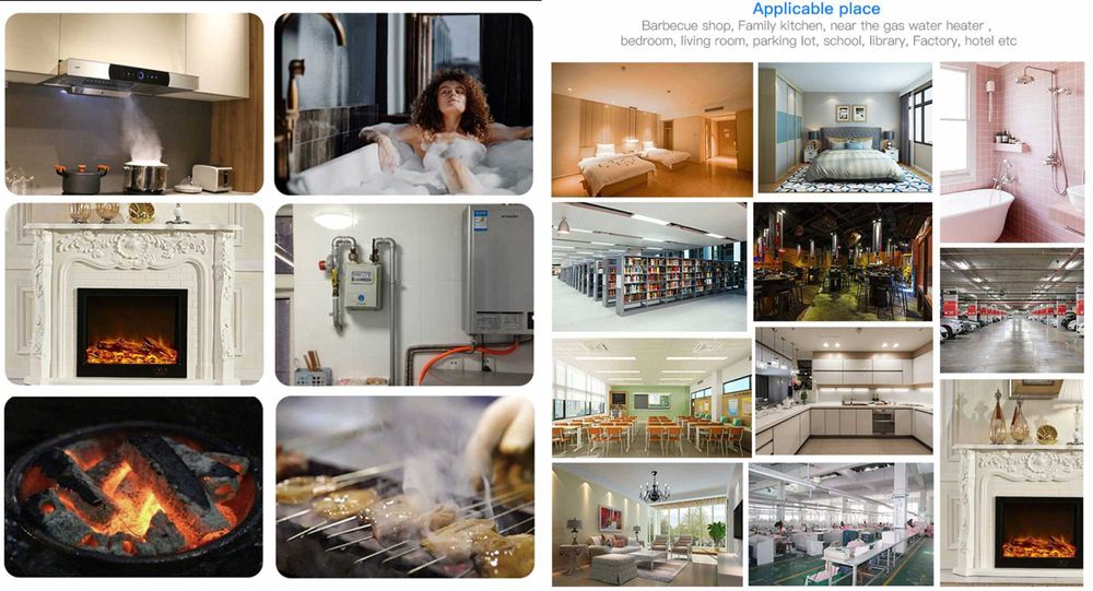 Detector Smart CO + fum tigara + alarma wifi pe telefon. Nou!