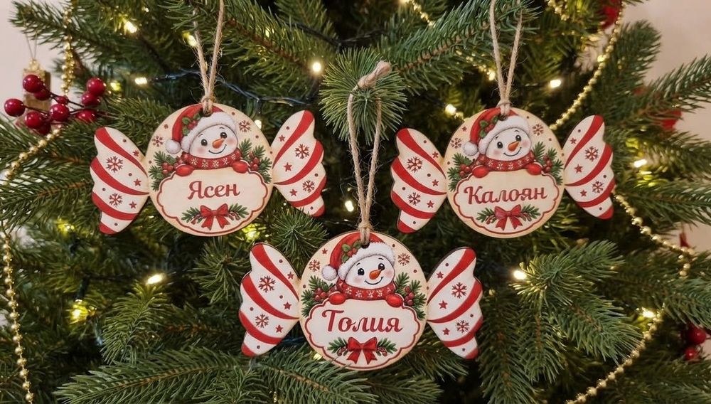 Персонализирани коледни играчки