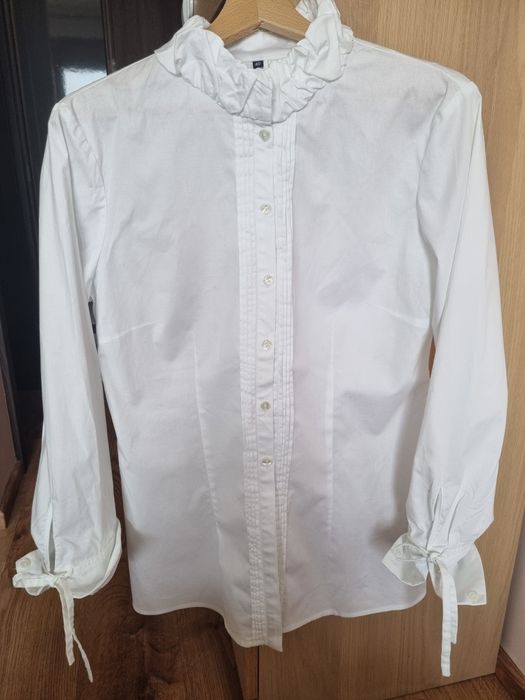 Дамска бяла риза L,XL,XXL /100% памук/