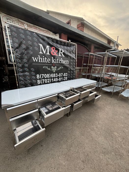 Тумба стол шкаф из нержавеющей стали