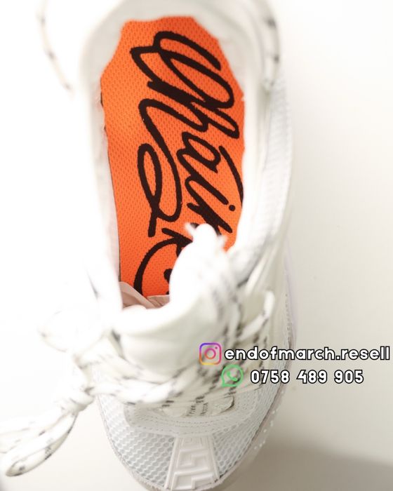 Adidasi Versace Chain Reaction Albi