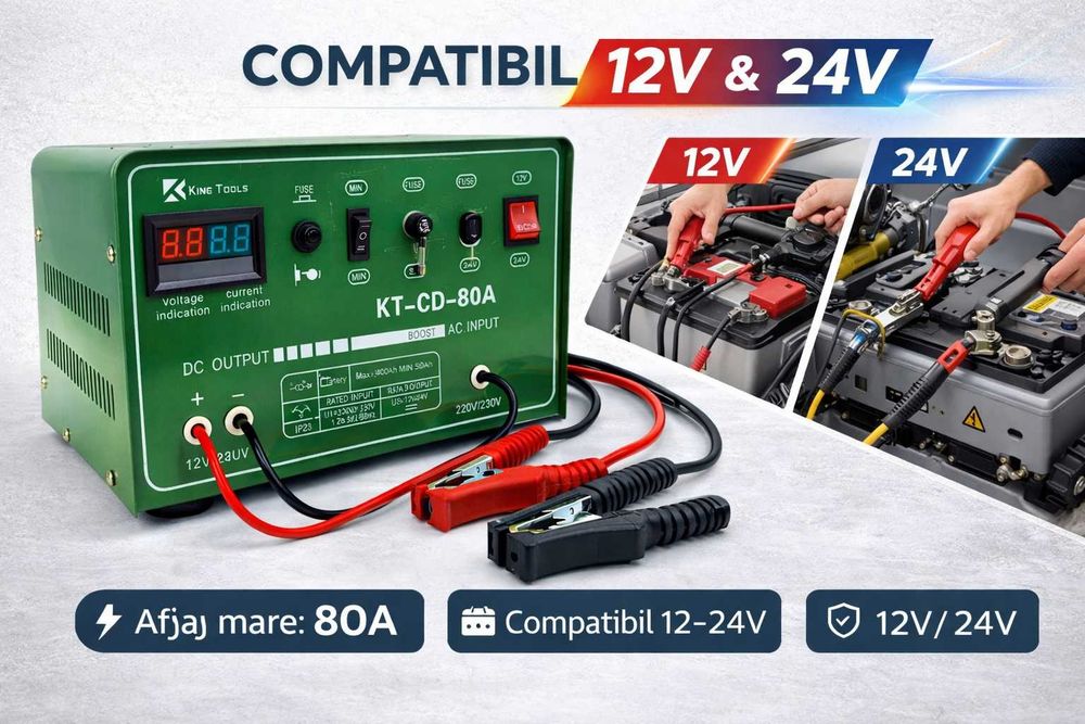 Redresor King Tools Digital 12V 24V Profesional