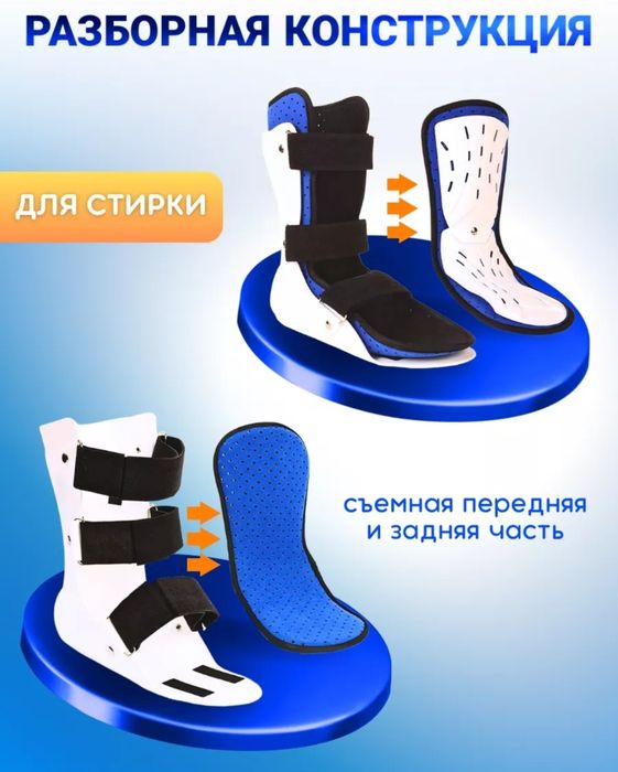 Ортез на голень жесткий, бандаж голеностопный