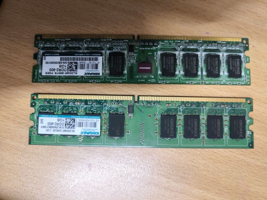 Ram DDR2 800mhz 2x1g