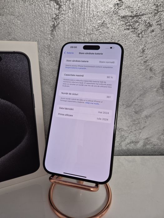 IPhone 15 Pro Max 90% bateria
