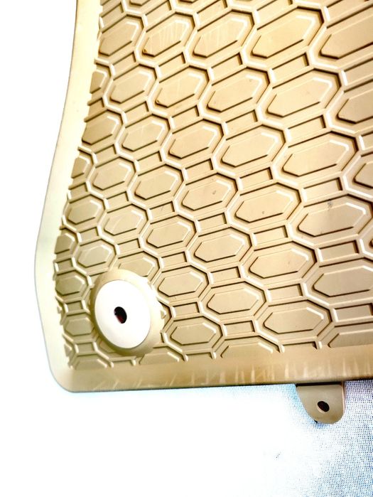 Covorașe cauciuc bej/crem pentru Audi A4 B8 2008-2015