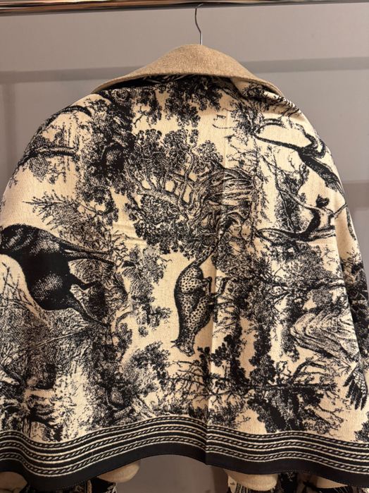 Кашмир и вълна Уникален голям шал тип палто