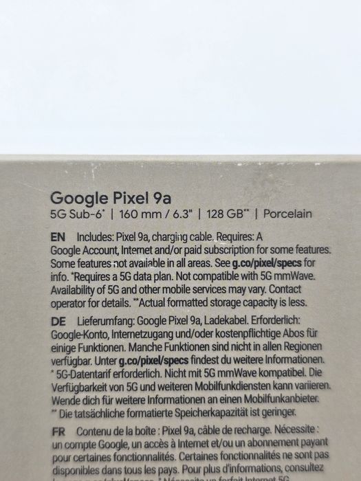 Google Pixel 9a, 128GB, 8GB RAM, 5G, Porcelain, SIGILAT