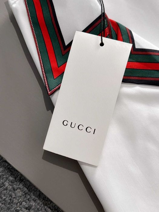 Trico cu logo-ul Gucci, țesătură de bumbac ușoară