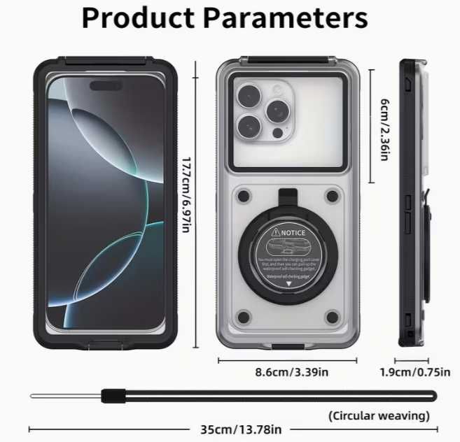 Husă de Telefon SUBACVATICA Rezistentă la Apă IP68