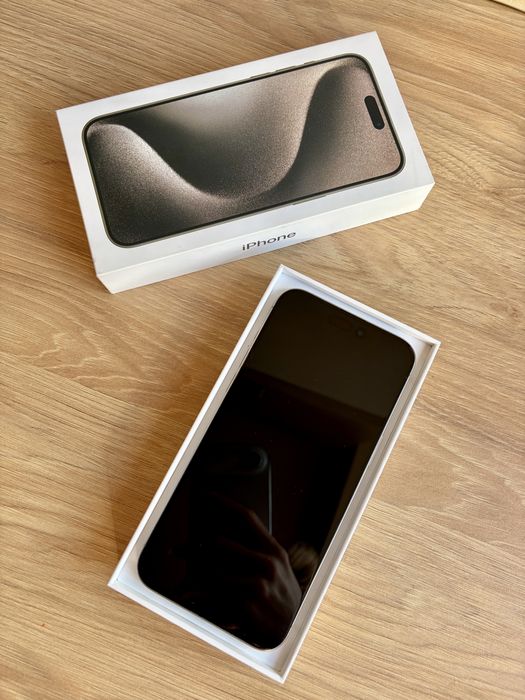 iPhone 15 Pro Max 256GB   – Natural Titanium – Ca Nou – 86% – 3200 lei