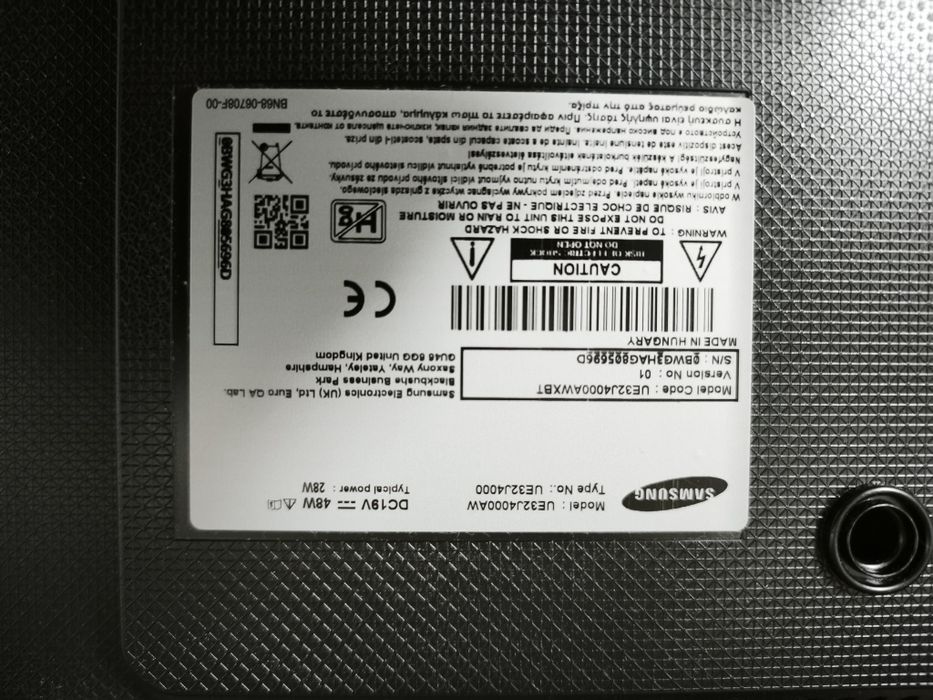 телевизор Samsung 32 UE32J4000AWXBT 
Платка TV рабо