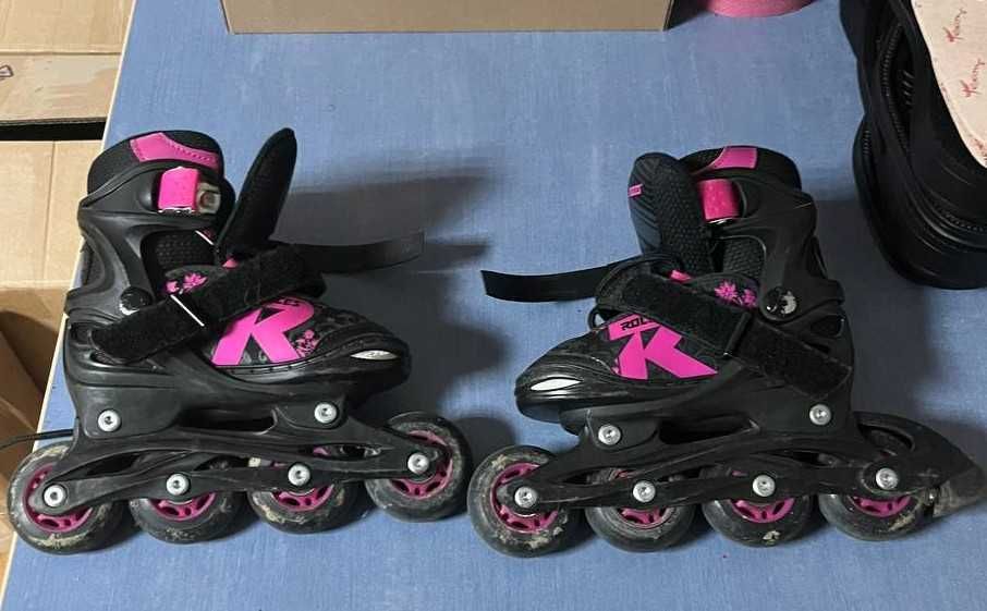 Role copii Roces Jokey 3 Girl Black/Pink Marime 26-29 (165-185 mm)