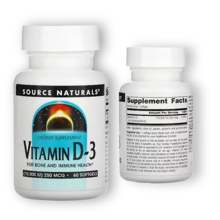 Source Naturals Vitamin D-3 10 000 IU из Америки