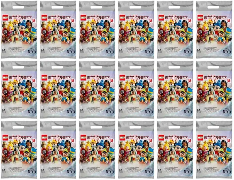 LEGO Minifigures Disney 100, 71038, пълна колекция, минифигури Дисни