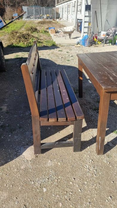 Градинса маса с 2 пейки