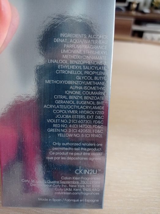 Calvin Klein парфюм