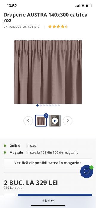 Draperii 140x300, noi