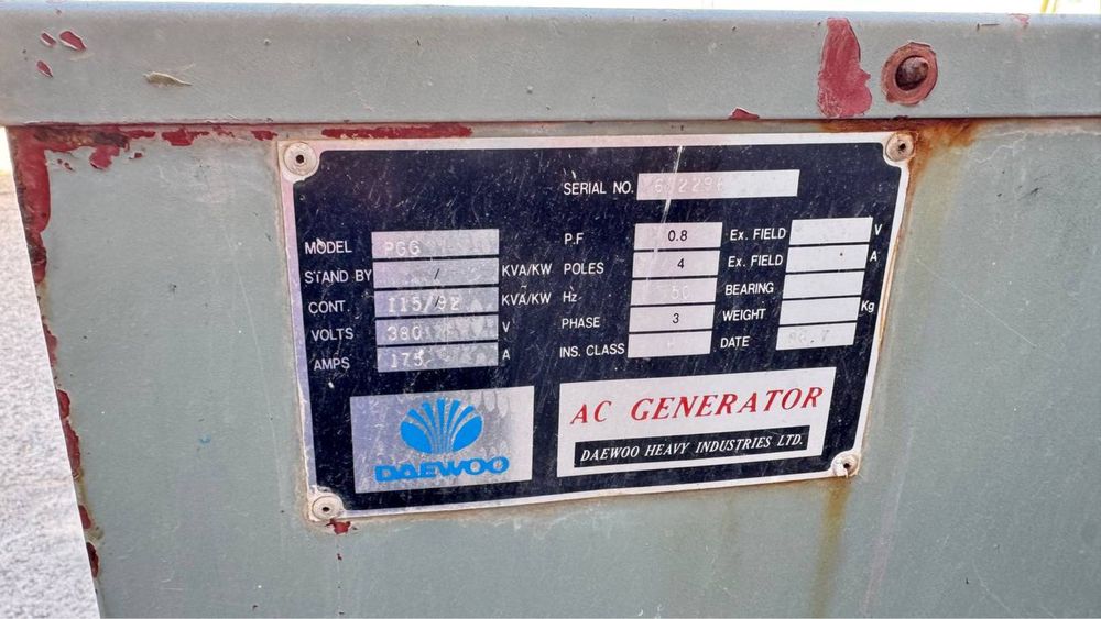 Genirator 115 kwa DAEWOO ARIGINAL