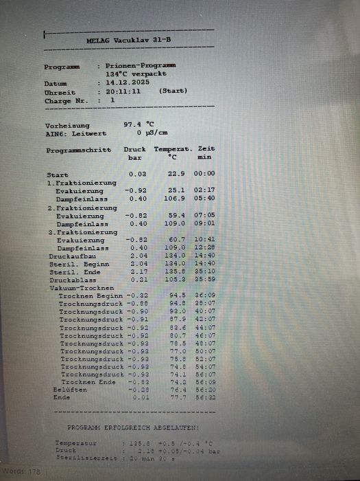 Autoclav Melag 31B+ sterilizator clinica stomatologie dental chirurgie
