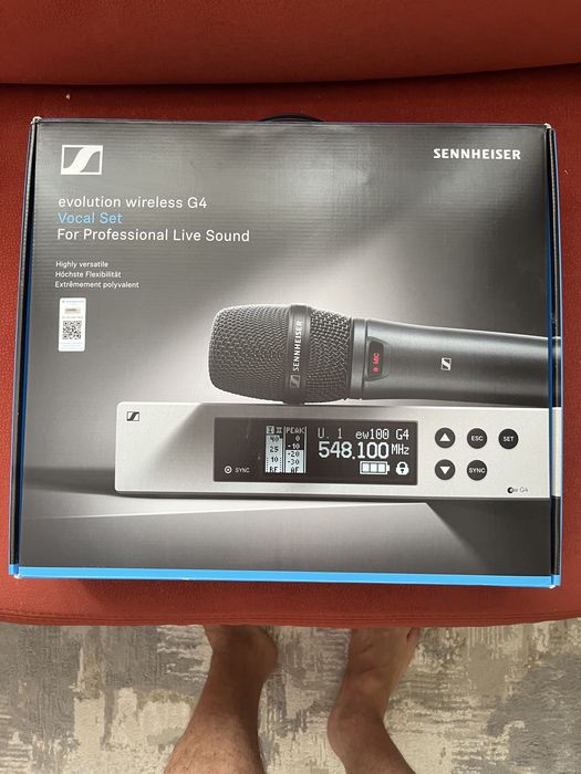 Microfon wireless Sennheiser ew 100 G4 cu capsulă e935 (Banda A) - Tehnic Impecabil