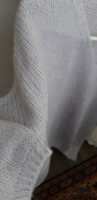 Pulover dama lung asimetric pufos superb,Italia,L