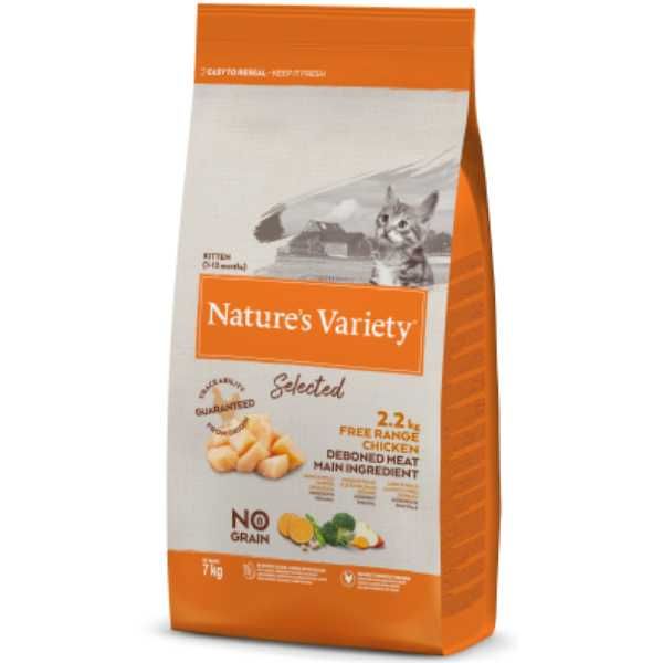 Пълноценна Храна за Подрастващи Котенца - с Пиле- 7кг- Nature`s Variety