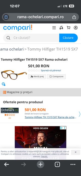 Vand/Schimb  ochelarii de vedere Tommy Hilfiger noi