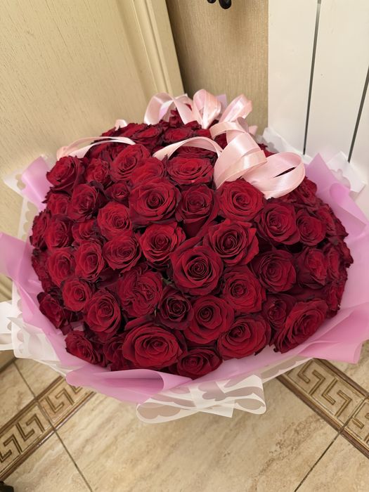 Цветы новые 101 роза