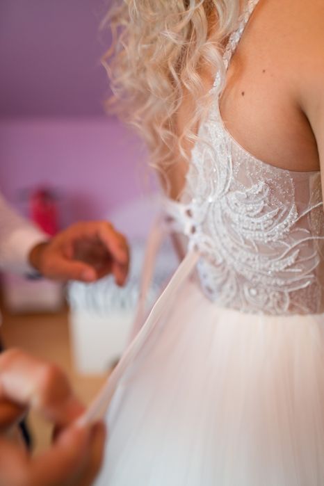 Rochie de mireasa tip printesa mărimea 38-40