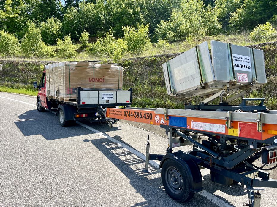 Inchiriez Lift Exterior pentru ridicare materiale si Transport marfa