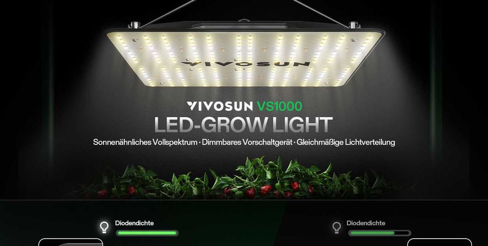 Професионална ФИТО ЛАМПА за отглеждане на разсад и растения VIVOSUN VS1000 - чисто нова в оригиналната кутия