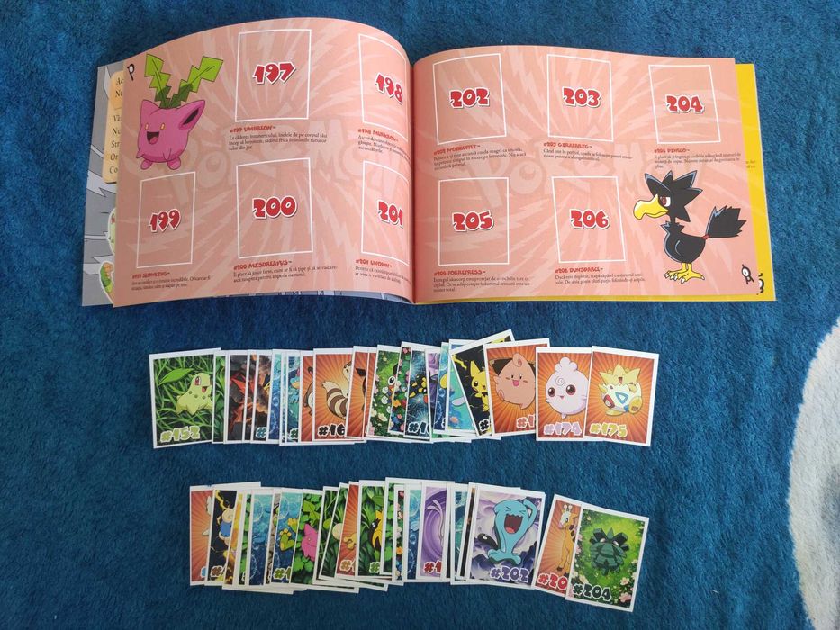 Album Pokemon Chipita (Johto) COMPLET (stickere + album)