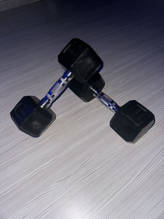 Гантели гексогеновые шестигранники