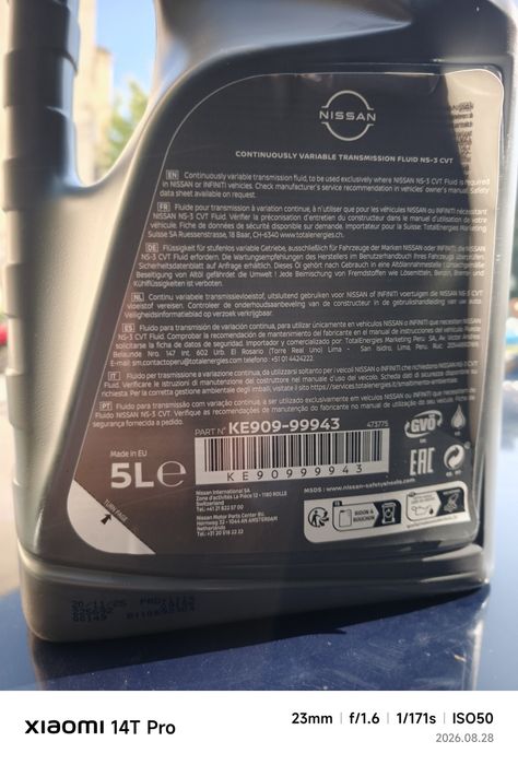Ulei cutie automată Nissan NS-3 CVT Fluid
