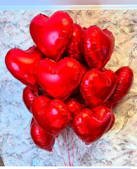 Шары сердца к 14 февраля