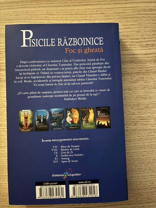 Pisicile războinice, vol. 2 – Foc și gheață, Erin Hunter