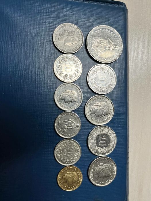 Монеты Швейцарии