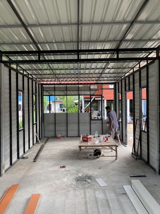 Metal karkasdan uy ofis , dukon dush tualet