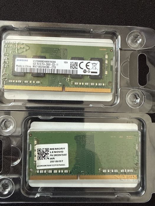 2 buc Memorie RAM Samsung SODIMM DDR4 2666 MHz 4GB 1.2V