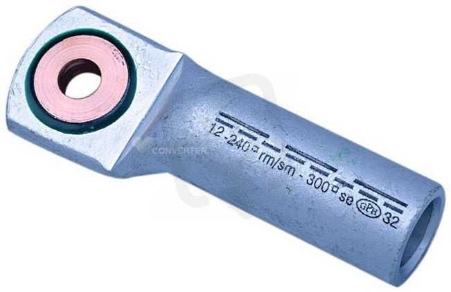 Биметална кабелна обувка, биметални кабелни обувки, различни размери