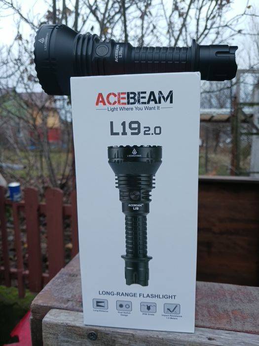 Lanterna Acebeam cebeam L19 2.0 Osram Pm1 1300m