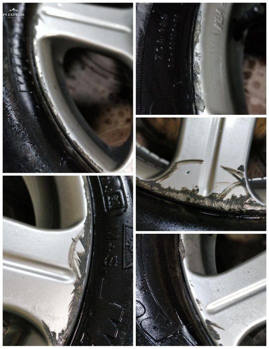 Anvelope (cauciucuri) iarnă cu jante 65/70 R14 folosite Goodrich