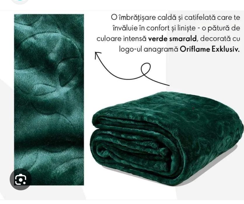 Pătură Verde Smarald