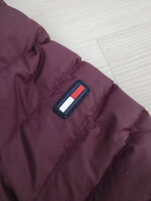 Geaca puf si pene Tommy Hilfiger