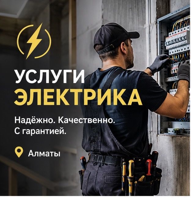 Услуги электрика Алматы