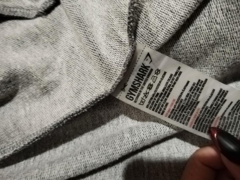 Gym shark zip up hoodie